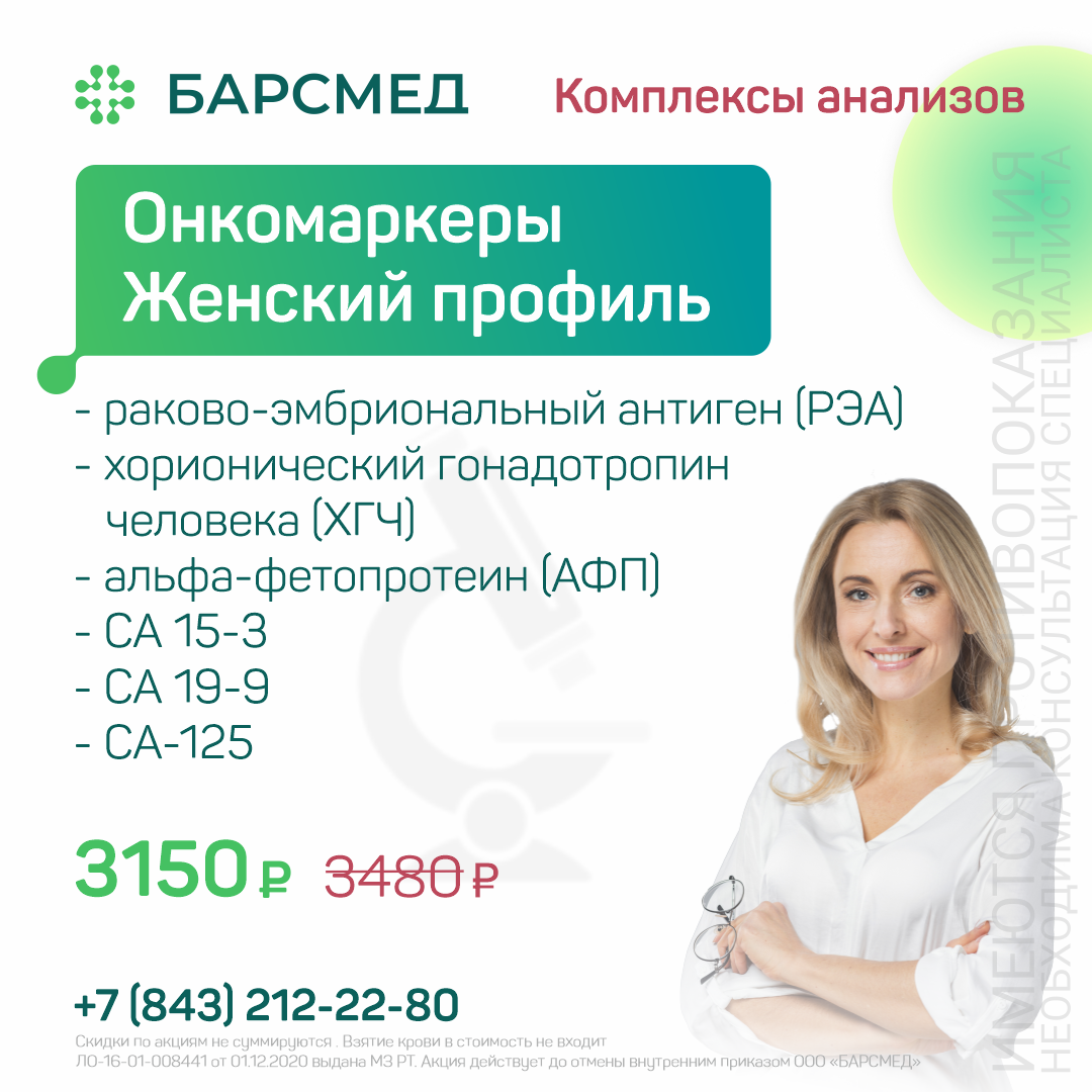 Онкомаркеры: женский профиль
