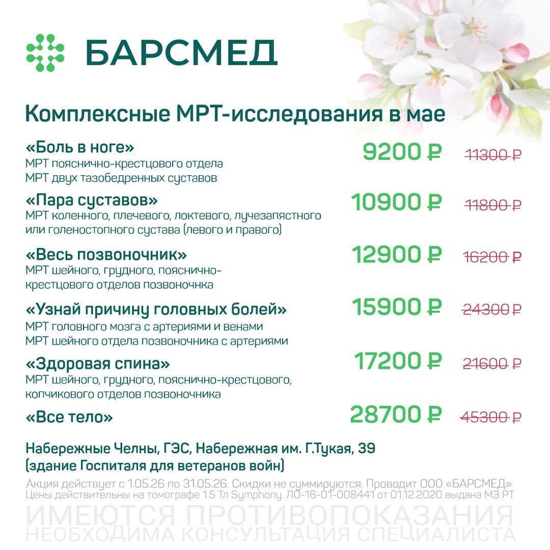 Акция: Комплексное МРТ-исследование